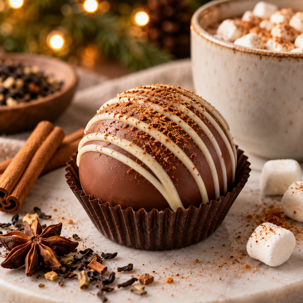 Chai Hot Chocolate Bomb