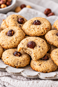 Kiaras Traditional German Hazelnut Cookies with Dark Chocolate